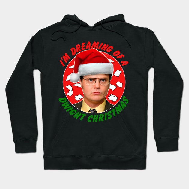 I'm Dreaming Of A Dwight Christmas Hoodie by darklordpug